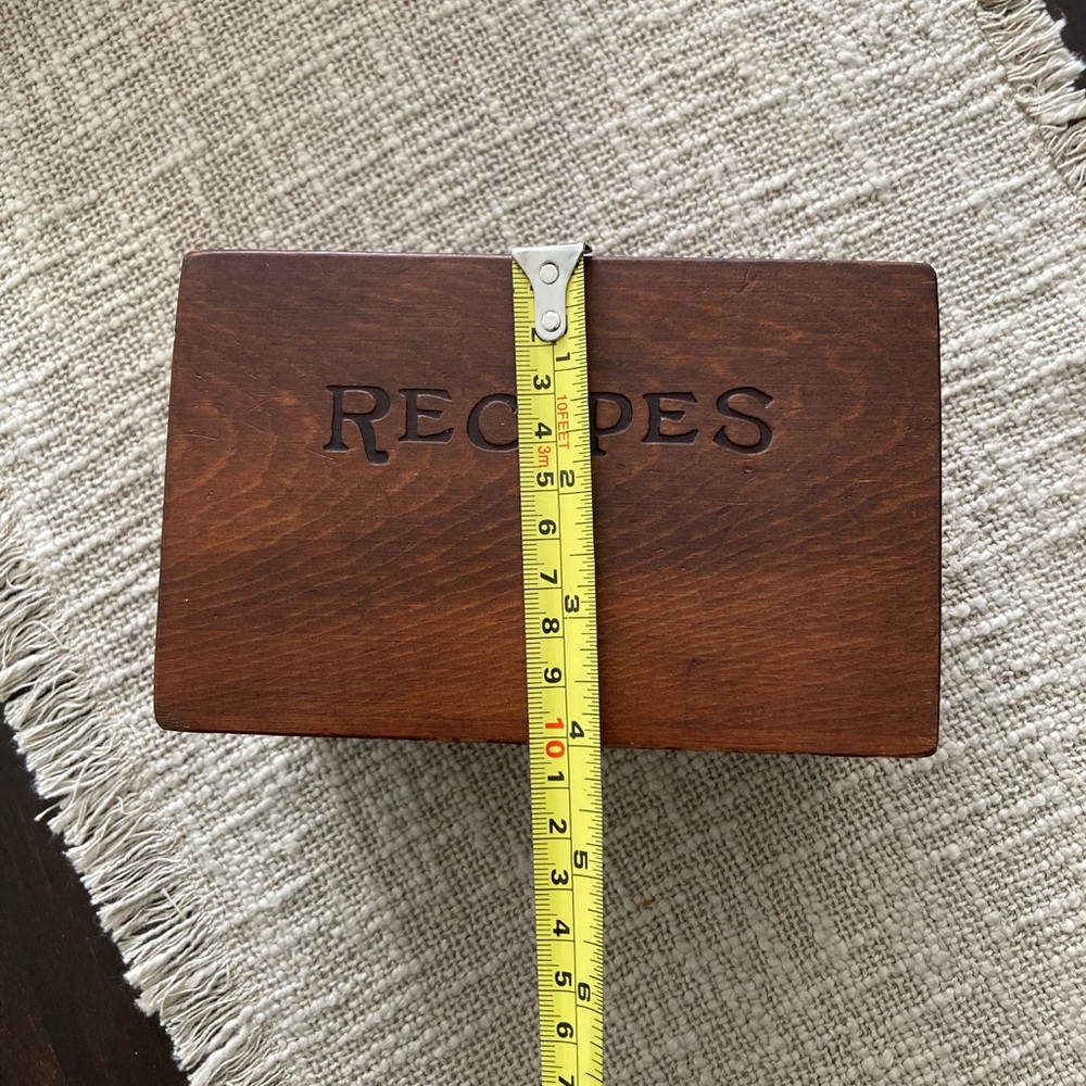 Classic Wooden Recipe Box - Picture 9 of 9